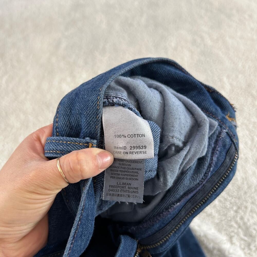 LL Bean Original Fit Women Sz 8P Denim Jeans Cotton Casual Cottage Soft Teacher - Picture 7 of 7